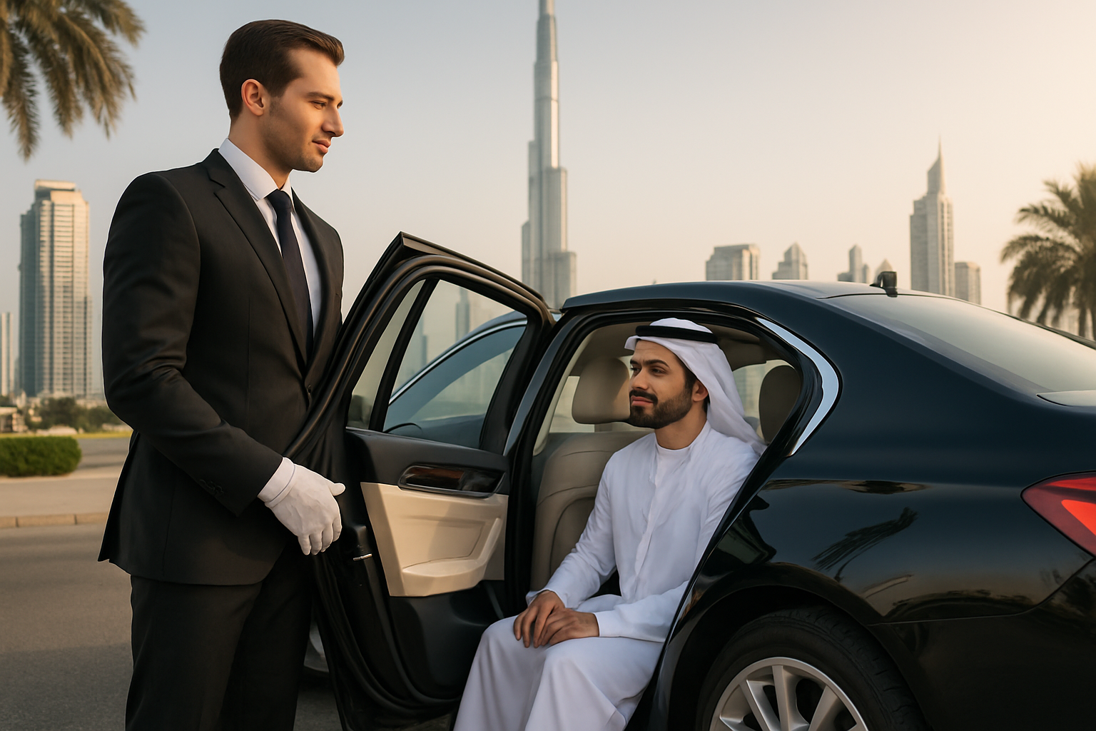 Private luxury car transfer in Dubai